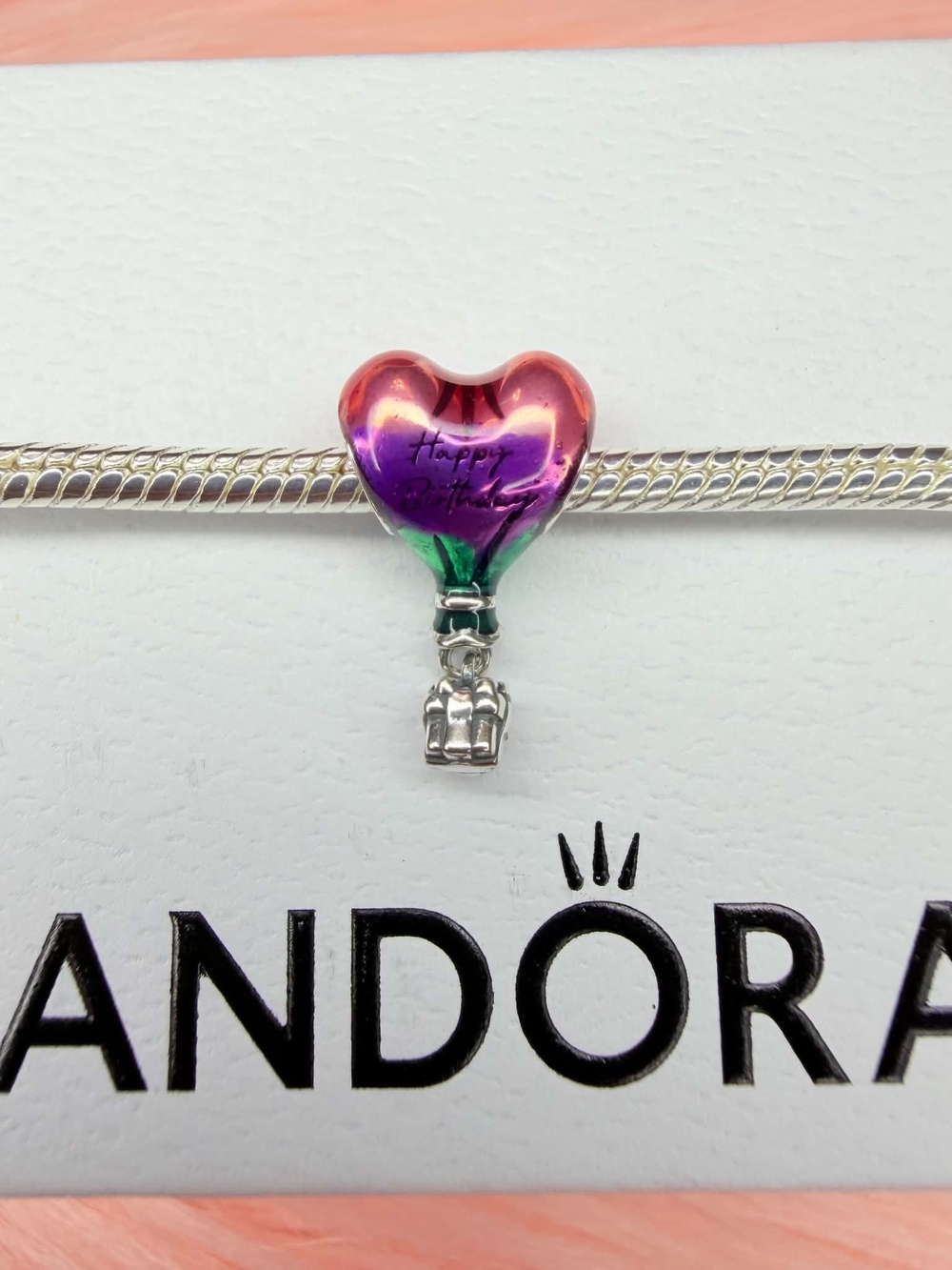 Pandora Multicolor Heart Hot Air Balloon Charm